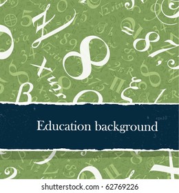 Education backgrounds set with copyspace. Easy editable by layers, eps10.