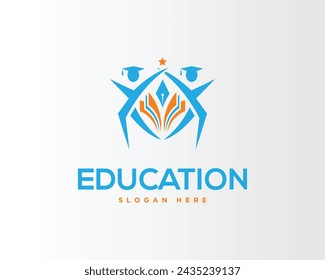 Education badge logo design icon vector template.
