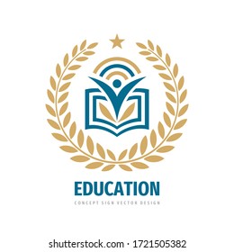 Education Badge Logo Design University High Stock Vector (Royalty Free ...