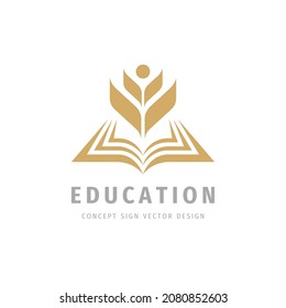 Education badge logo design. University high school emblem. Development business icon. Vector illustration. 