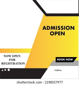 Education Banner Admission Open Post  All Social Media