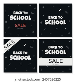 Education banner. Back to school banner. Back to School Sale. Vector illustration