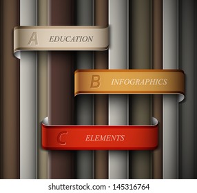 Education banner, infographics elements. Eps 10