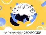Education banner. Vector illustration of education, learning, back to school, online course and training, distance education and e-learning.