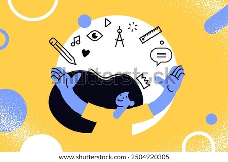Education banner. Vector illustration of education, learning, back to school, online course and training, distance education and e-learning.