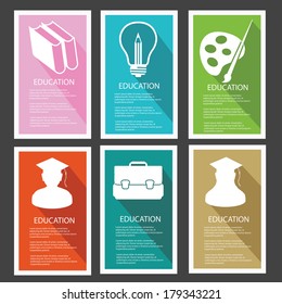 Education banner,vector