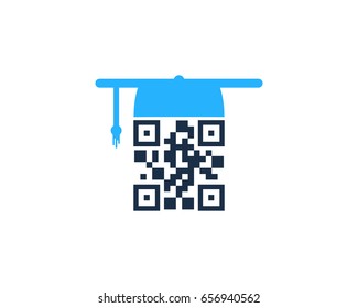 Education Barcode Icon Logo Design Element