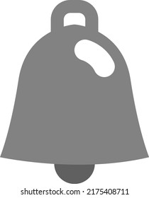 Campana educativa, ilustración, vector sobre fondo blanco.