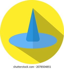 Education blue button, illustration, vector, on a white background.