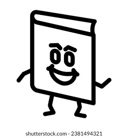 education book character line icon vector. education book character sign. isolated contour symbol black illustration