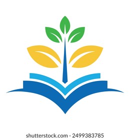 Education Book concept Logo Design