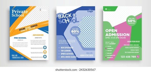 Education Book Cover Design Template in A4. Can be adapt to Brochure, Annual Report, Magazine, Poster, Business Presentation, Portfolio, Flyer, Banner, Website.