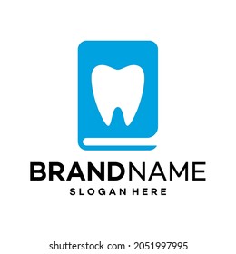 Education Book Dental Icon Logo Design Template Illustration Vector