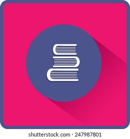 Libro de educación. Icono de vector plano