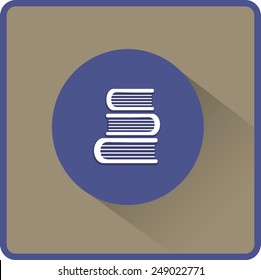 Education book. Flat vector icon