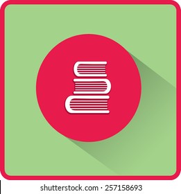 Libro de educación. Icono de vector plano