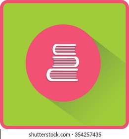 Education book. Flat vector icon