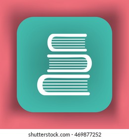 Education book. Flat vector icon