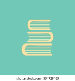 Education book. Flat vector icon