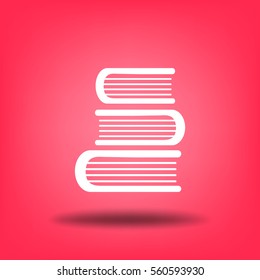 Education book. Flat vector icon