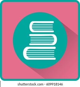 Education book. Flat vector icon