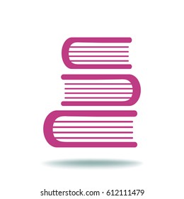 Education book. Flat vector icon
