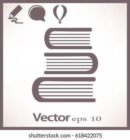 Education book. Flat vector icon