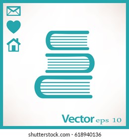 Libro de educación. Icono de vector plano