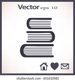 Bildungsbuch. Flaches Vektorsymbol