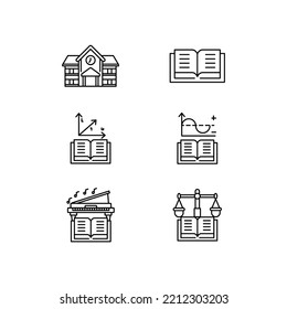 Icono del libro de educación, eps 10, variante del libro