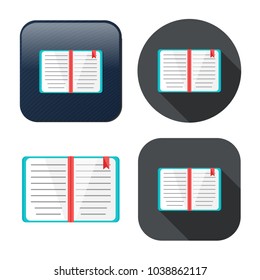 Education Book Icon - Library Or Bookstore Icon - Vector Literature Symbol