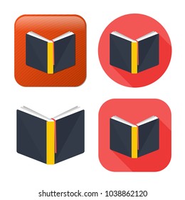 Education Book Icon - Library Or Bookstore Icon - Vector Literature Symbol