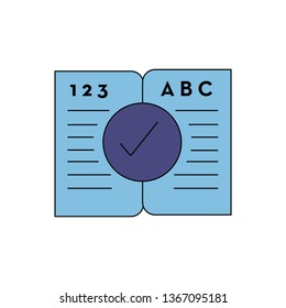Education book icon- education book vector flat symbol icon