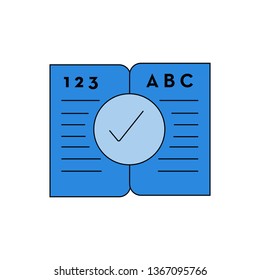 Education book icon- education book vector flat symbol icon