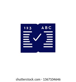 Education book icon- education book vector flat symbol icon