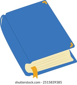 Education Book Illustration on White Background. Flat Vector Graphic.