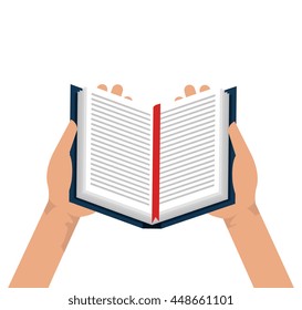 Education and book isolate flat icon, vector illustration graphic design.