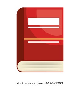 Education and book isolate flat icon, vector illustration graphic design.