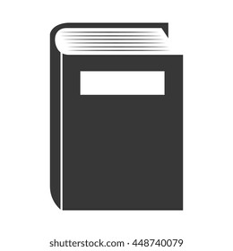 Education and book isolated flat icon, vector illustration graphic.