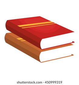 Education and book isolated flat icon, vector illustration graphic design.