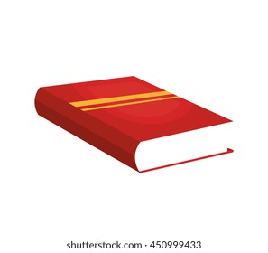 Education and book isolated flat icon, vector illustration graphic design.