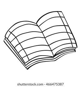 Education and book isolated flat icon, vector illustration graphic design.