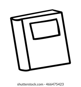 Education and book isolated flat icon, vector illustration graphic design.