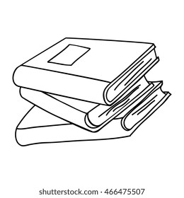 Education and book isolated flat icon, vector illustration graphic design.