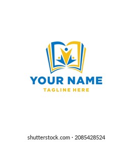 Education, book, learning logo concept