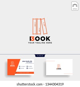 education book library logo template vector illustration icon element