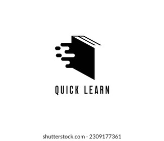 Education book logo graphic illustration