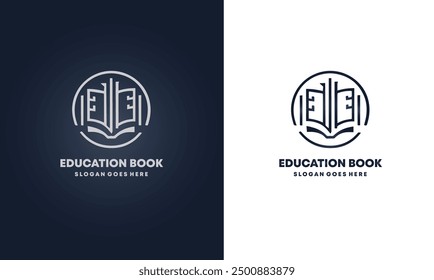 Education book logo icon template EPS10 file.