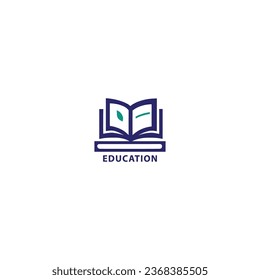 Logo für das Bildungsbuch und Symbol für Vektorgrafik-Vorlagenlogo.