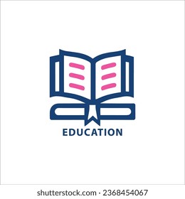 Education Book Logo and Icon vector Template Logo illustration.